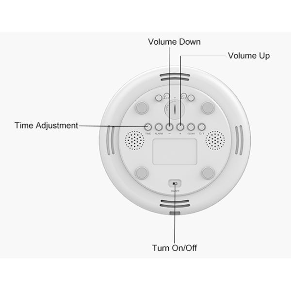 Natural Sounds Sunrise Alarm Clock Touch Switch Bedroom Lamps With Night Light