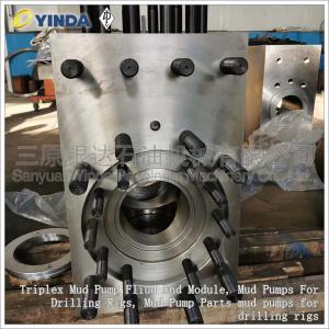 Buy cheap Triplex Mud Pump Fluid End Module Premium Forged Alloy Steel With CNC Boring Mills product