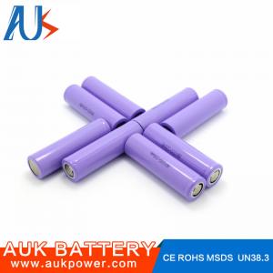 China 2600mAh 3.7V Li Ion Battery Cells 18650 Cylindrical Powerful on sale