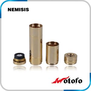 China Full mechanical nemesis mod e cig stainless steel / Pure copper material e-cig nemesis mod on sale
