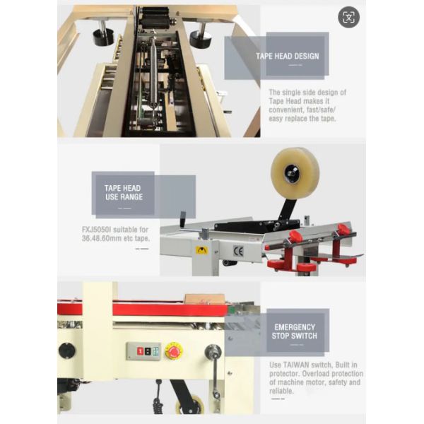 Electric Automatic Carton Sealer and Strapping Machine for Energy Saving High Efficiency Packaging