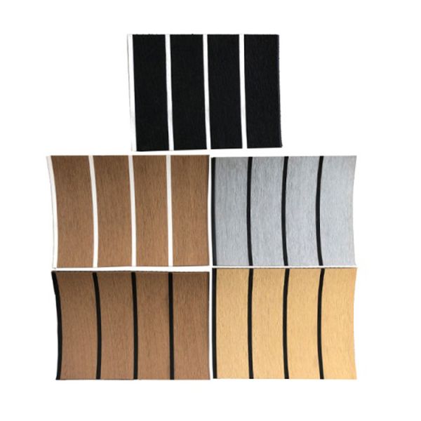 Flexible 5mm Sanding Flexiteek PVC Synthetic Teak Decking Mat for Boat/Yacht Flooring