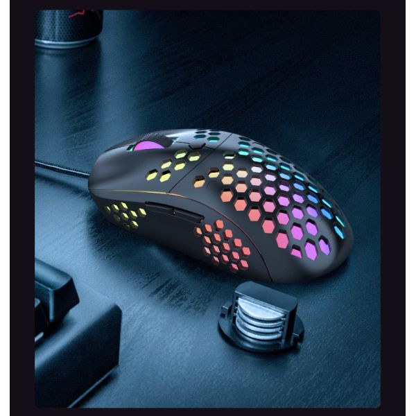 USB 6400DPI RGB 8D Optical Ergonomic Gaming Mouse For PC