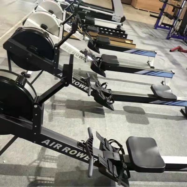 Commercial Rowing Machine Air Rower Outdoor Fitness Seated Rowing Machine