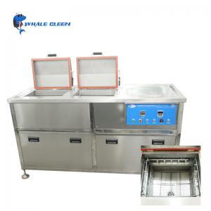 China 88L Industrial Ultrasonic Parts Cleaner High Pressure Spraying With Two Tanks on sale