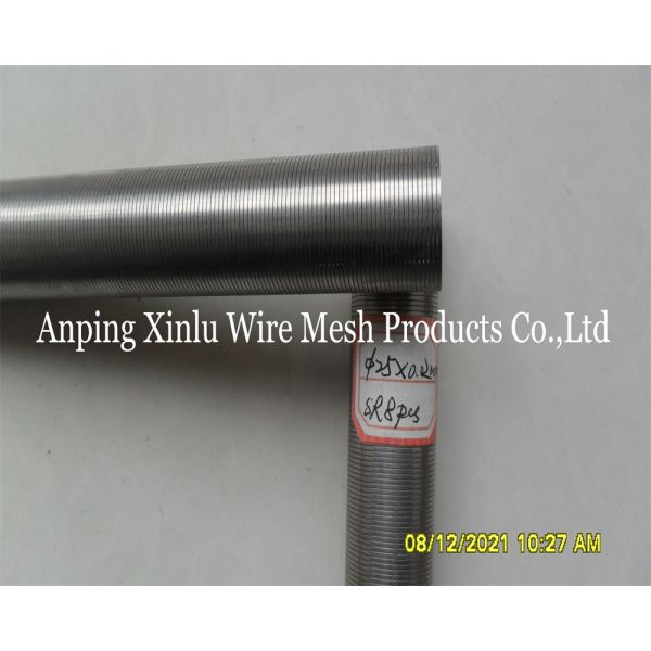 Stainless Steel304 Johnson Vee Wire Screen Pipe 1-20 Inch Wedge-Shape for Petroleum Industry