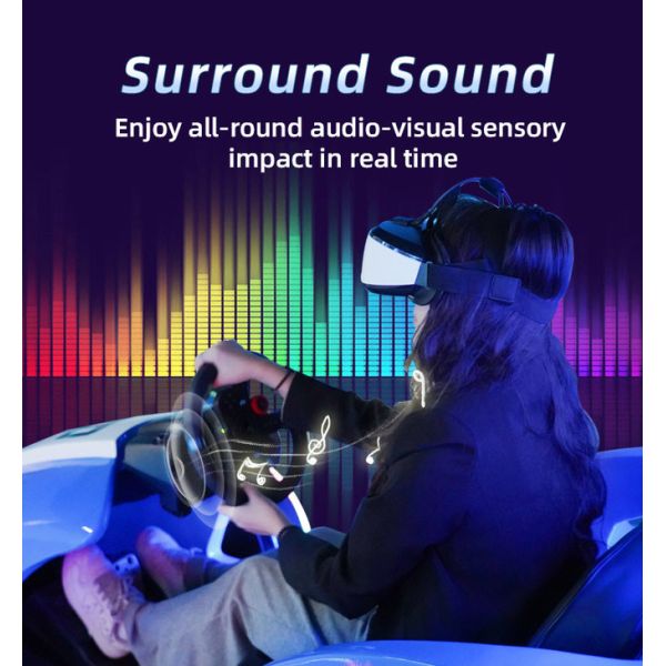 9D Kids Car Racing Game VR Driving Simulator For Amusement Park