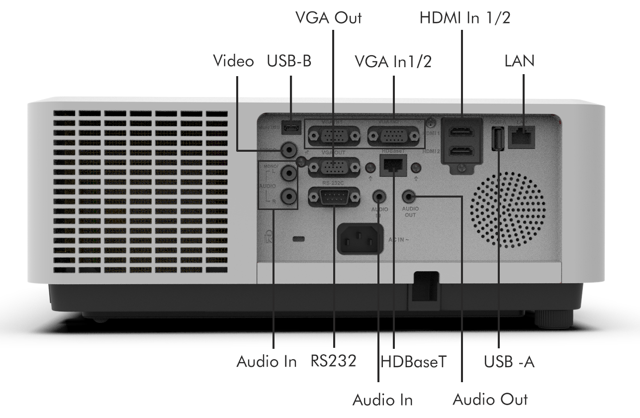 High Brightness 8500 Lumen DLP Laser Projector with WUXGA for Auditoriums Projection