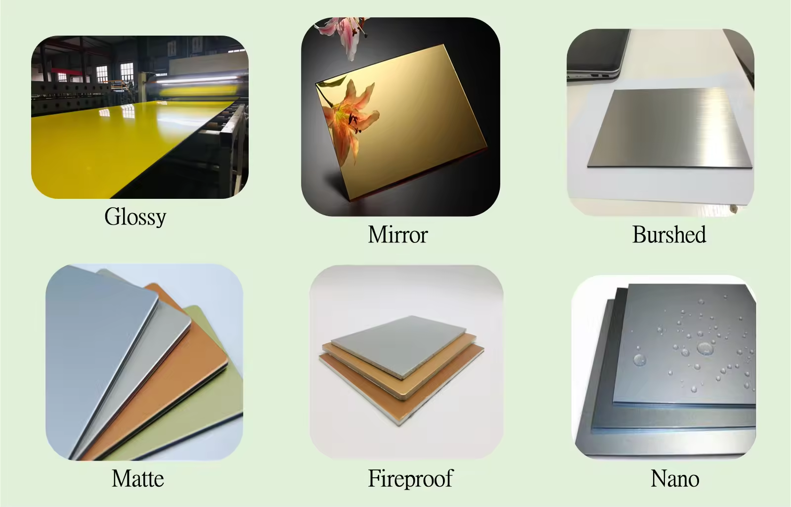 2440mm Dark Gray Anti Scratch aluminum composite panel Exterior Acp Sheet Panel Custom Thickness Acp Cladding For Houses