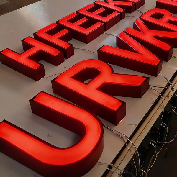 Custom 3D LED Letter Table Sign Premium Sign with Customizable for Luxury Hotels Exclusive Areas