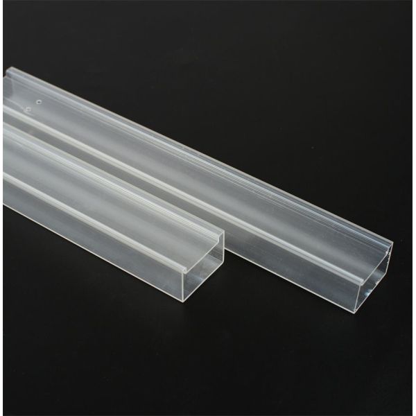 ABS U Channel Cable Trunking System Clear Square Packing Tube