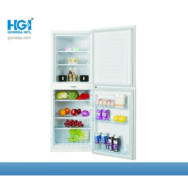 Movable Double Door Upright Commercial Freezer 195 Litre Outside Condensor
