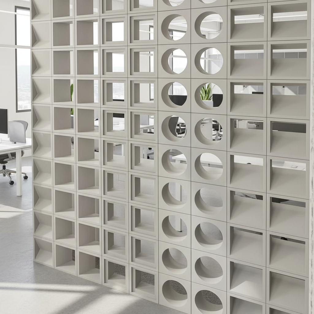 Perforated Cement Breeze Blocks Architectural Decorative Concrete Blocks for Hotel & Residential Feature Wall