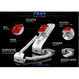 COMER cellular telephone display Holders with Alarm system security stands