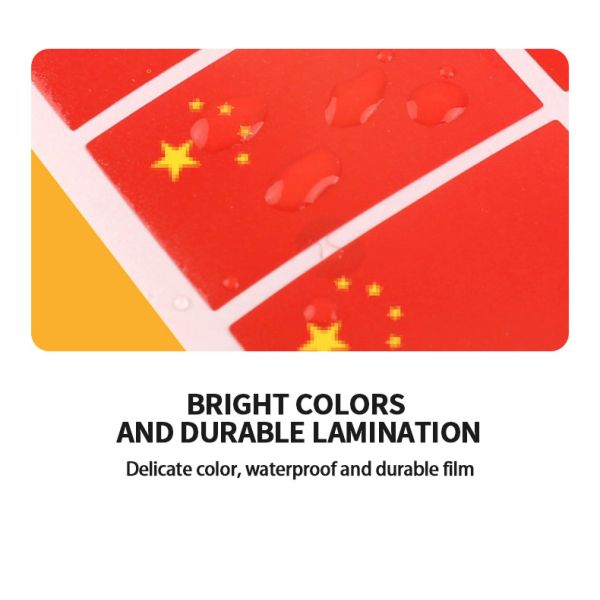 Red Five Pointed Star Red Flag Sticker For Advertising Decoration
