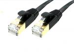 FTP STP Flat Cat6e Ethernet Cable / Patch Cord Cable Custom Length And Color