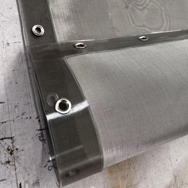 316L Stainless Steel Grommet Screen High-Temp Resistant >80°C with Custom Mesh Count 14-230 for Rotex Replacement