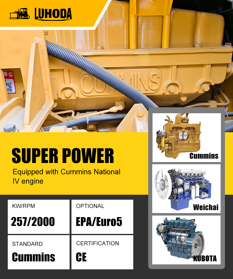320HP Large Bulldozer with 10m³ Dozing Capacity and High Operating Efficiency for Construction Projects