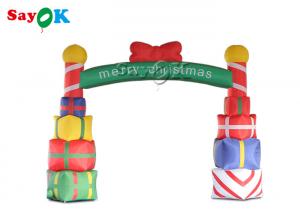 Buy cheap 5x4m Inflatable Holiday Decorations Gift Box Christmas Arch product