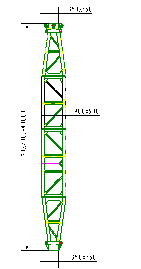 Stringing Euqipment LBN Aluminum Alloy Gin Pole For Tower Erection