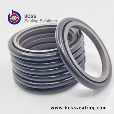 Single acting PTFE bronze rubber hydraulic cylinder rod seal BSJ