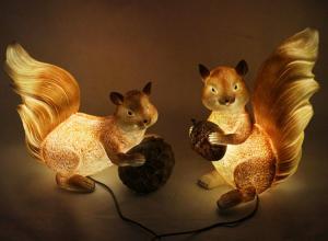 Buy cheap A pair of squirrel Lawn lights garden resin animal lamp park scenic lawn decoration cartoon landscape product