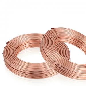 China Astm B280 C12200 Copper Pipe Coil 15mm 6.35x0.7mm Thin Wall Copper Tubing on sale