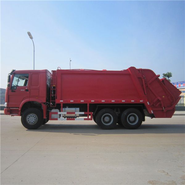 Sinotruk Howo 6x4 18CBM Compactor Garbage Truck / Garbage Container Lift