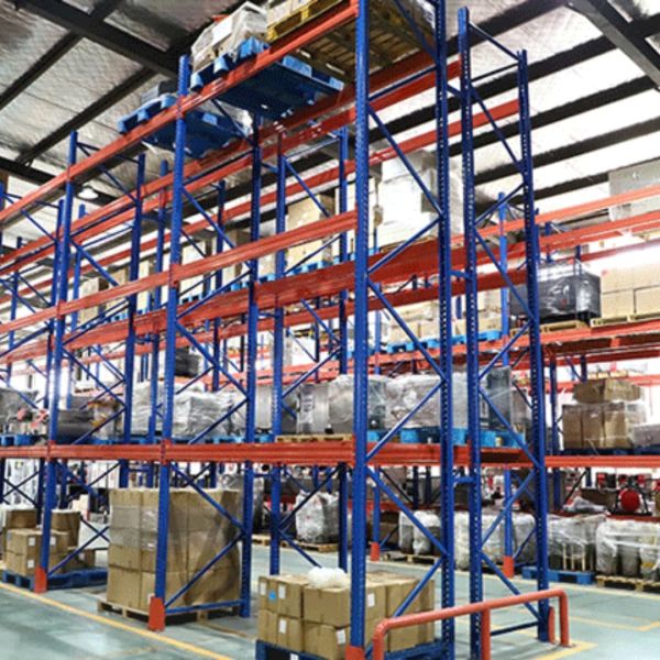 Warehouse Pallet Rack System Q235B Q355B Heavy Duty Steel Storage Shelving 2-6 Levels