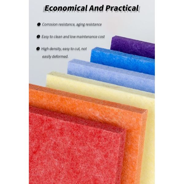 Eco-Friendly Acoustic Fiber Board Noise Reduction Hexagon Acoustic Panel