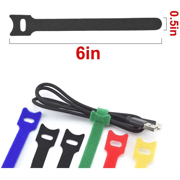 Customized Hook And Loop Cable Ties Self Locking Reusable Velcro Cable Ties Adjustable