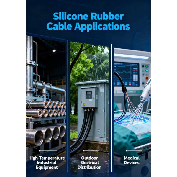 Ultra Soft Silicone Rubber Cable With Single To 8 Cores 0.75mm To 120mm Cross Section
