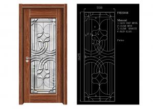 China Inteiror Door Architectural Decorative Glass , Clean Bevelled Glass Door Panels on sale