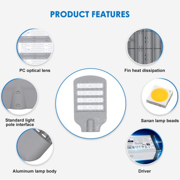 Energy Saving 100W Outdoor LED Street Light with IP65 Protection and SMD3030 Chips for Highways