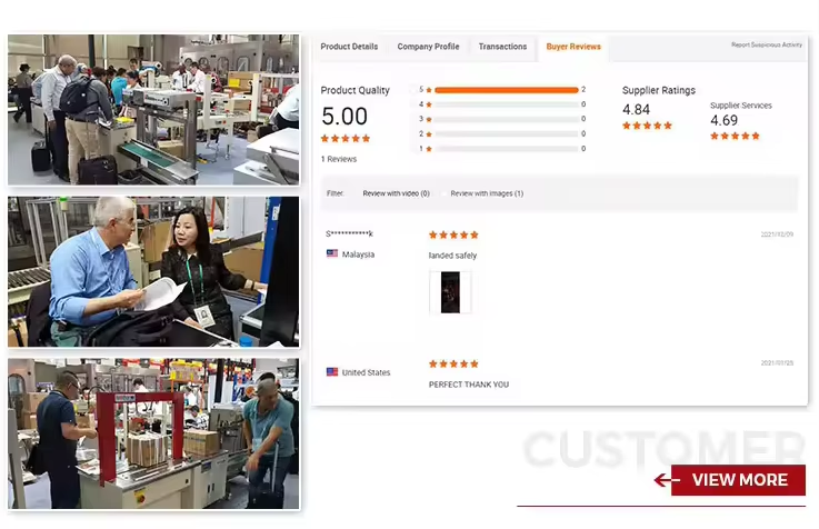 Worldwide distribution and customer service network