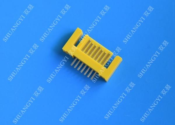 Quality Yellow External Serial ATA 7 Pin Connector Male Header Serial ATA SATA Connector for sale