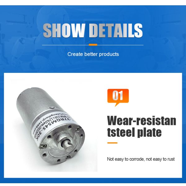 Customized FT-37RGM545 DC 3-24V High Torque Gear Motor for Coffee Machine