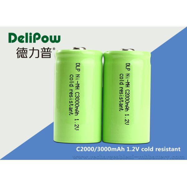 Cold Resistant C Size Low Discharge Rechargeable Batteries C2000 / 3000