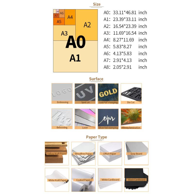 Brochure design and layout options
