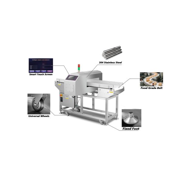 High Sensitivity Metal Detection System For Food Processing Chemicals And Industrial Product Inspection