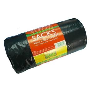 China Customized Black PE Plastic Garbage Bags on Roll for Eco-Friendly Waste Sorting Needs on sale