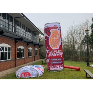 Buy cheap ODM 4m Height Can Shape Inflatable Drink Bottle CMYK Printing product