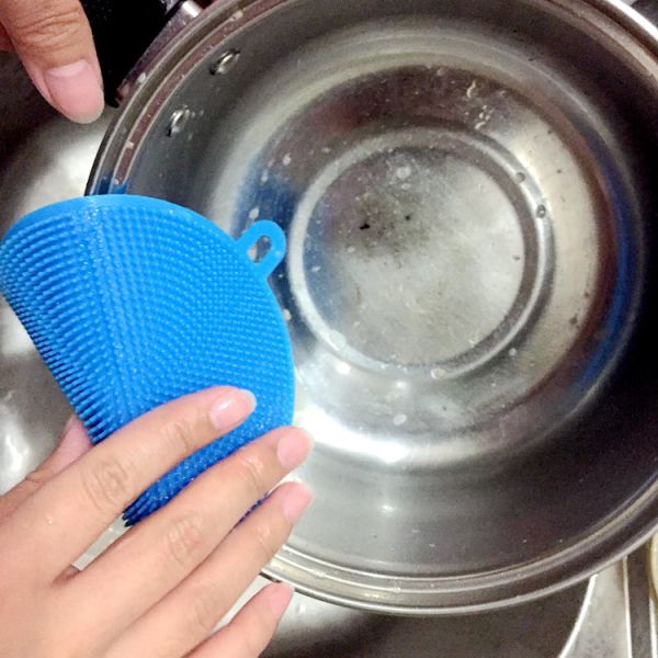 Home And Kitchen Silicone Kitchen Brush Sponge Soft Silicone Kitchen Accessories