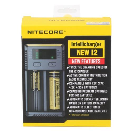 Quality Nitecore Intellicharger NEW i2 Battery Charger for 18650 18350 AA AAA 14500 18650 battery Nitecore new I2 smart Charger for sale