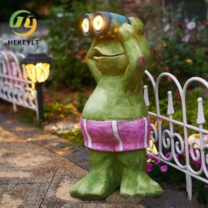 Buy cheap Solar Frog Light Outdoor Resin Animal Decoration Resin Crafts Garden Yard Garden Landscape Decorative Lights product