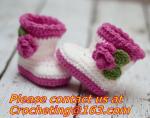 Baby Shoes Infants Crochet Knit Fleece Boots Toddler Girl Boy Wool Snow Crib