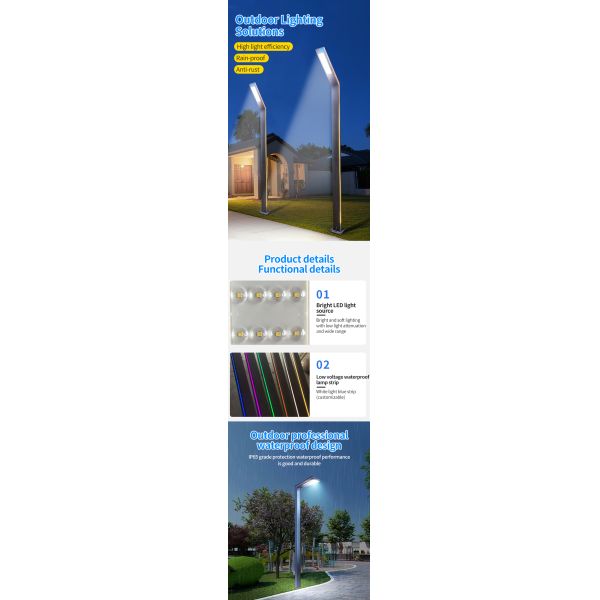 Integrated Solar Powered Led Street Lights 3m 3.5m For Solar Working Station
