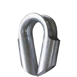 China Hot Dipped Galvanized Wire Rope Thimble Carbon Steel Tube Thimble 10 - 38mm on sale