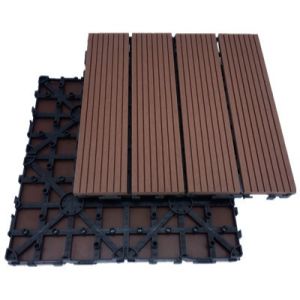 Buy cheap 500x500mm Wood Plastic Composite Wpc Garden Tiles Decking Plank product