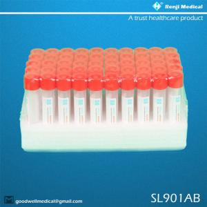 China Sterile Red Top Specimen Collection Tube Flocked Medical Buccal Nylon Material on sale